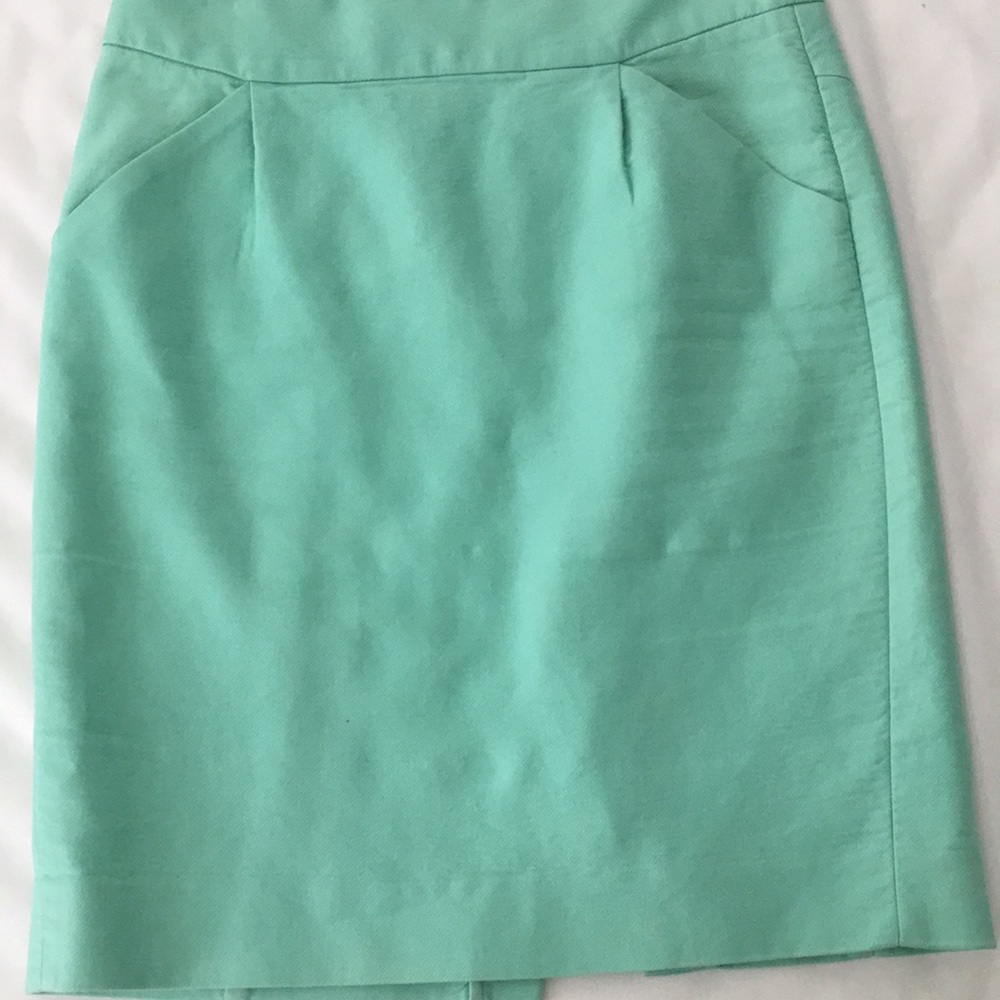 Mint Green JCrew Pencil Skirt
